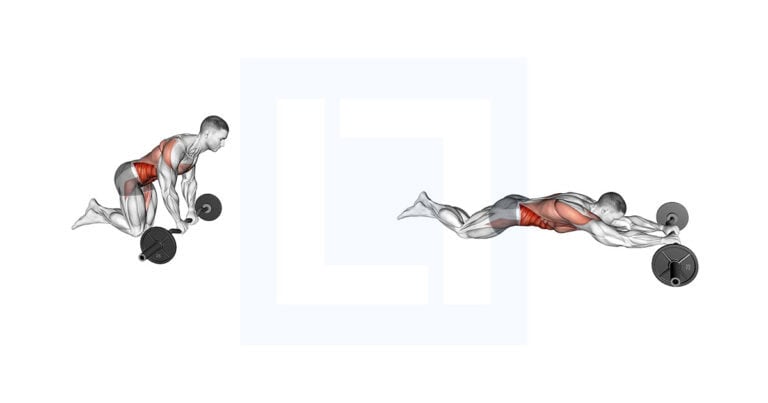 EZ Bar Kneeling Rollout: Brutal Ab Move