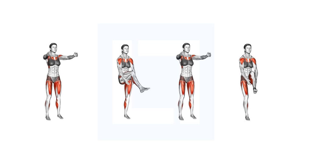 Front Leg Lift Under Knee Tap
