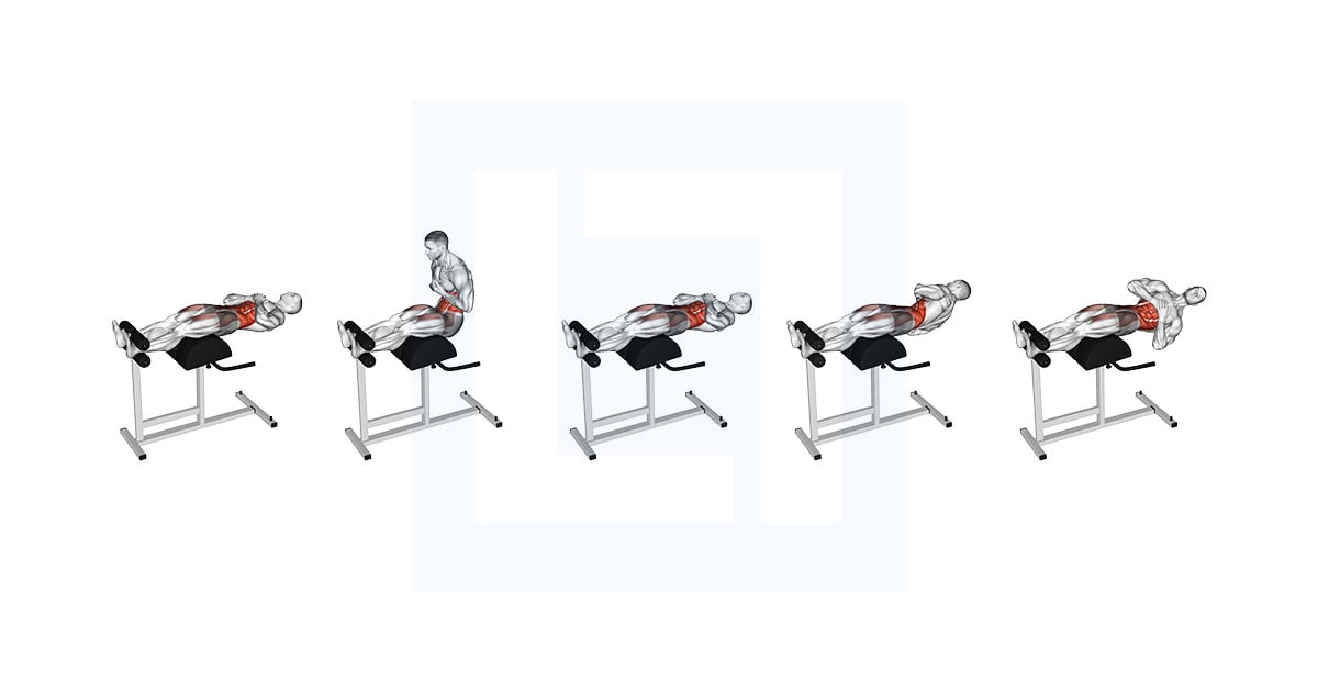 Glute Ham Developer Sit Up and Russian Twist