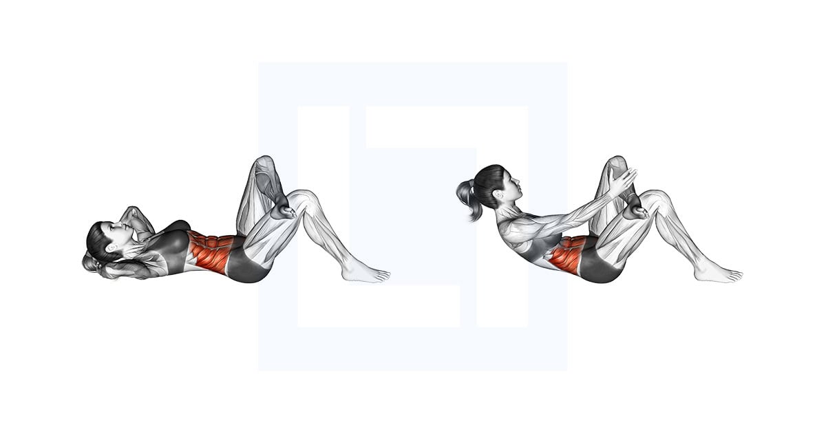 Hand Opposite Knee Crunch