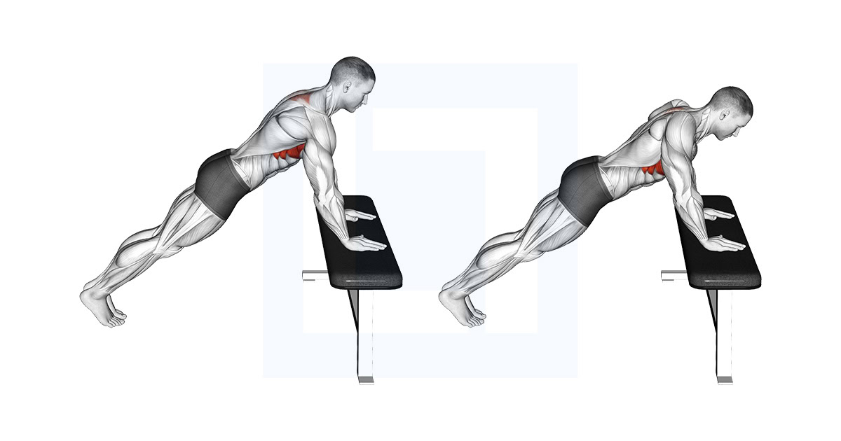 Incline Scapula Push-Up