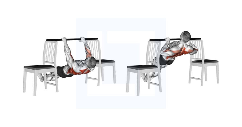 Inverted Row Between Chairs
