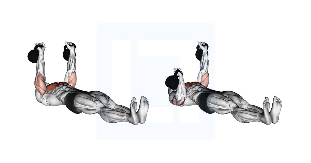 Kettlebell Alternating Press On Floor
