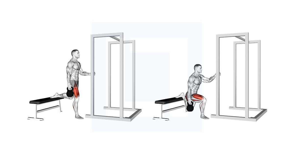Kettlebell Assisted Bulgarian Split Squat