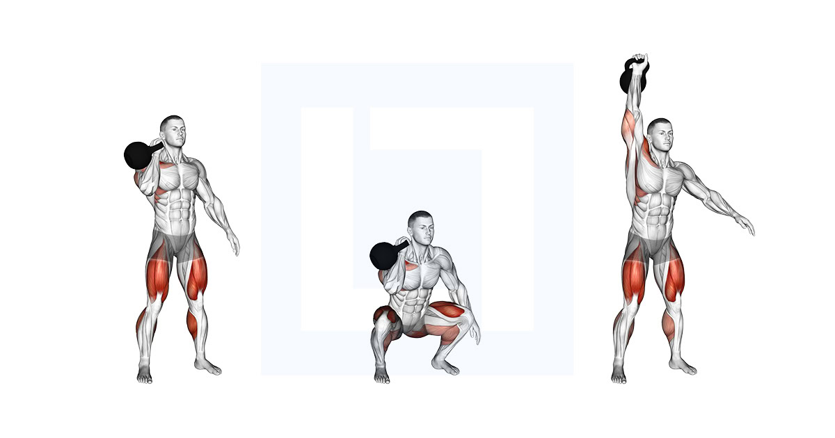 Kettlebell One Arm Thruster