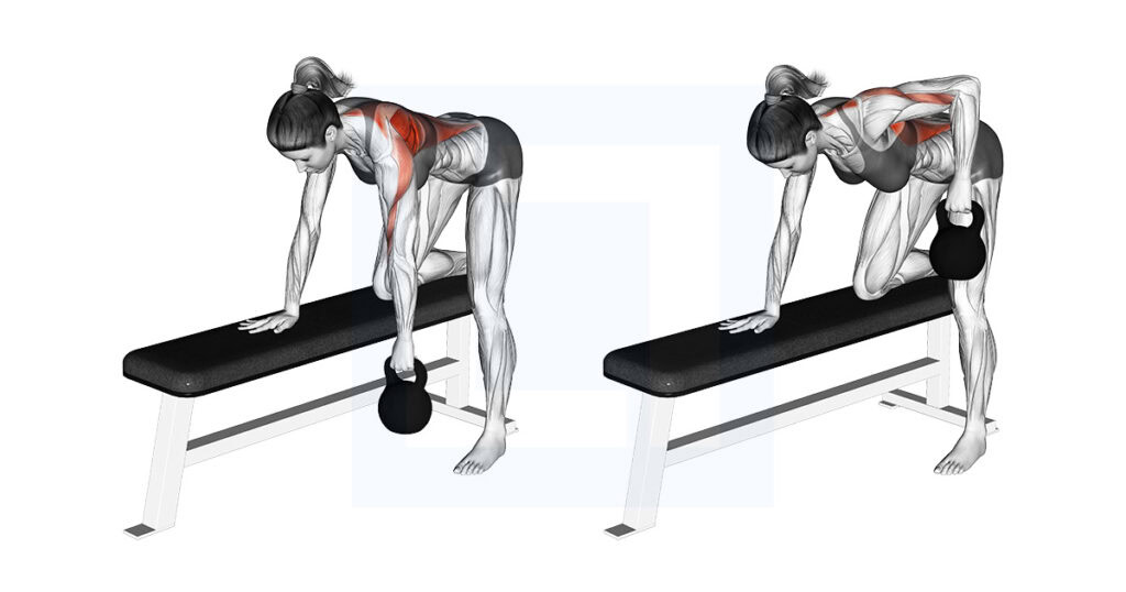 Kettlebell Rear Delt Row: Posterior Shoulder