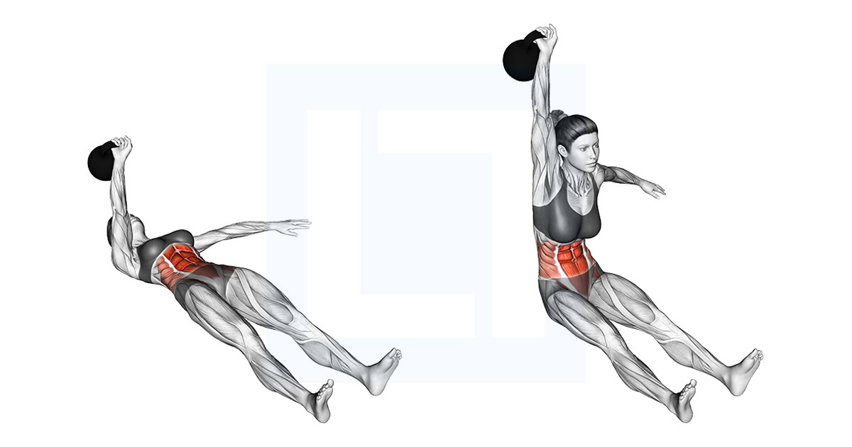 Kettlebell Single Arm Sit Up