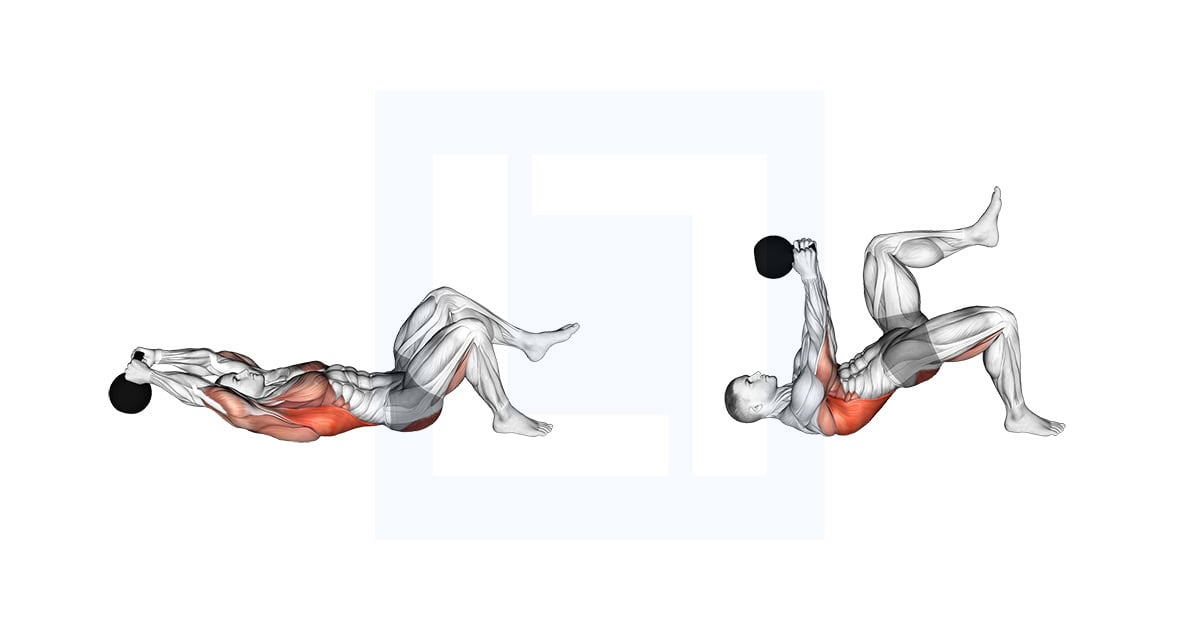 Kettlebell Single Leg Glute Bridge Pullover