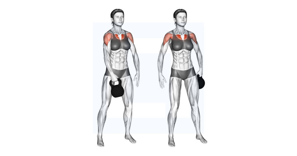KB Standing Slingshots: Body Pass Drill