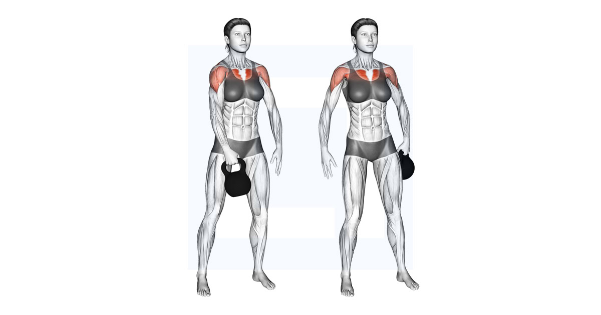 Kettlebell Standing Slingshots