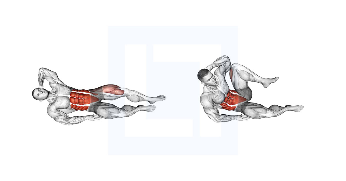 Knee Tuck Oblique Crunch