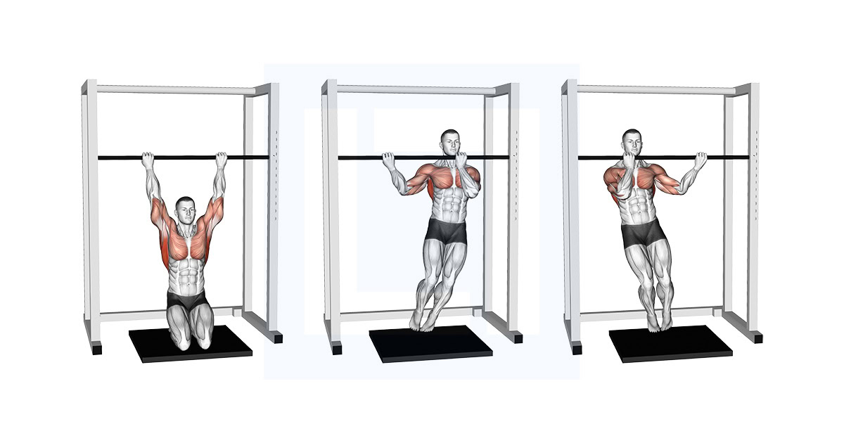 Kneeling Assisted Sliding Chin Up