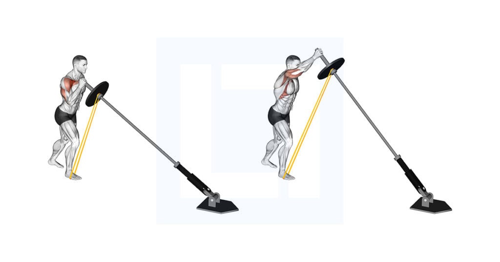 Landmine Band One Arm Shoulder Press Guide
