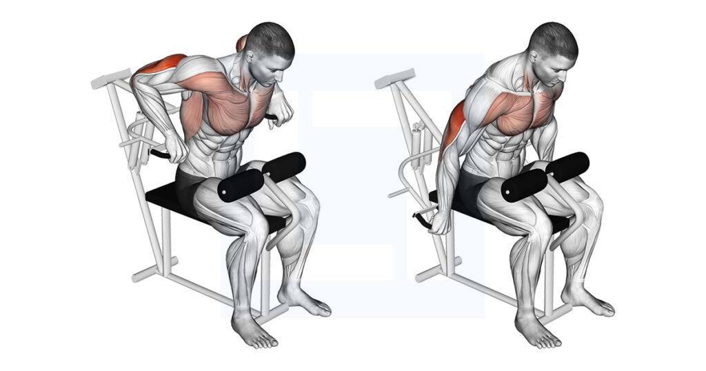 Machine Overhand Triceps Dip: Machine Dip