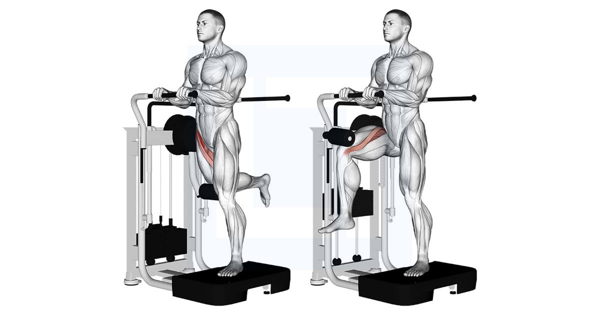 Lever Standing Leg Raise