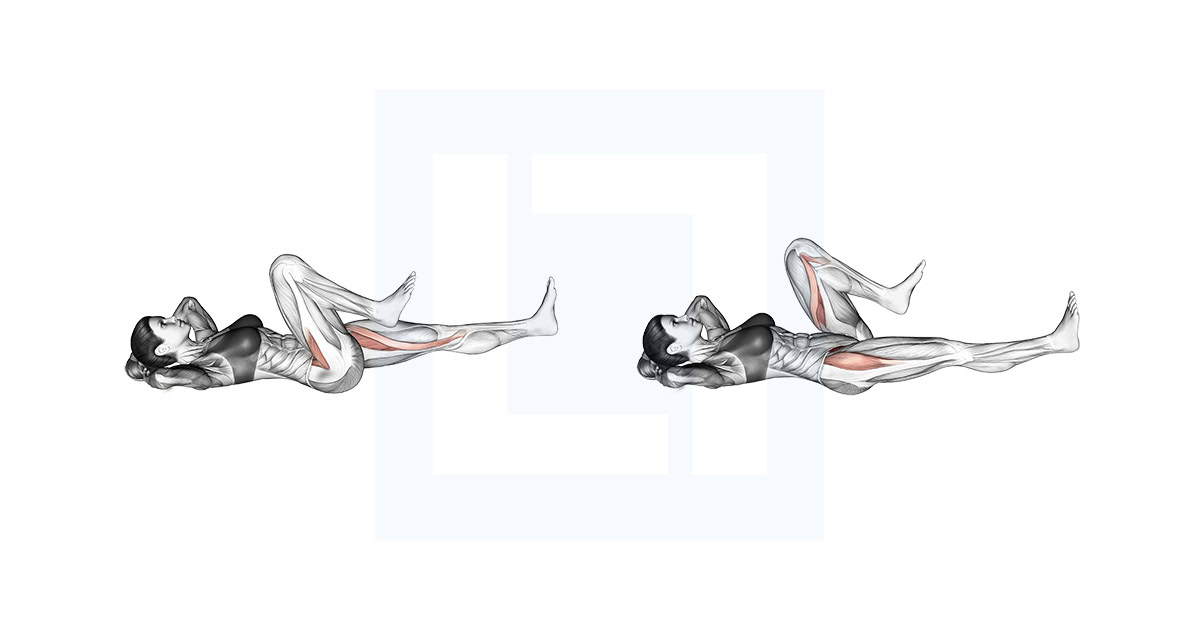 Lying Simultaneous Alternating Leg Raise