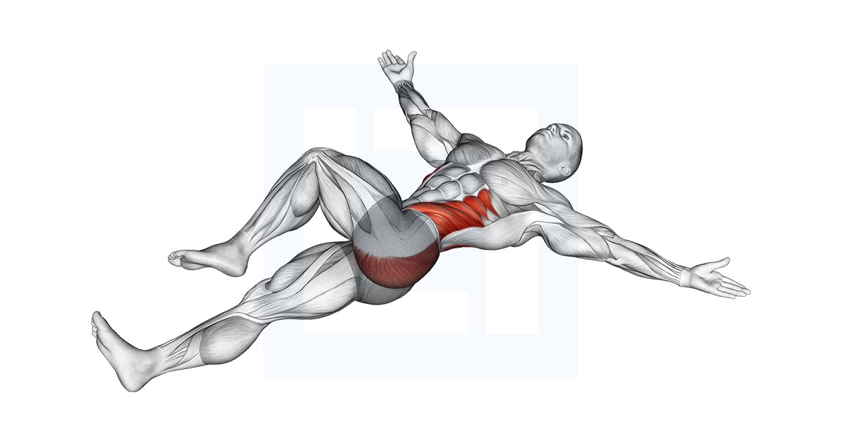 Lying T Spine Mobility Stretching