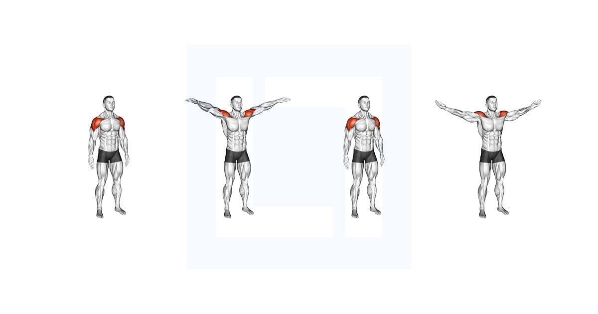 Mid Air Lateral Raises with Switching Palms