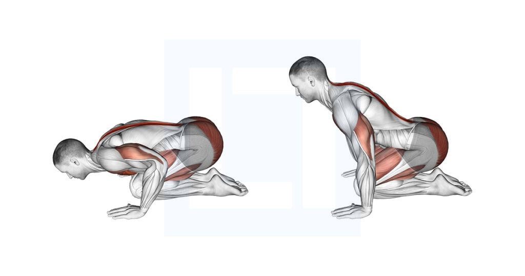 Push Up In Child Pose