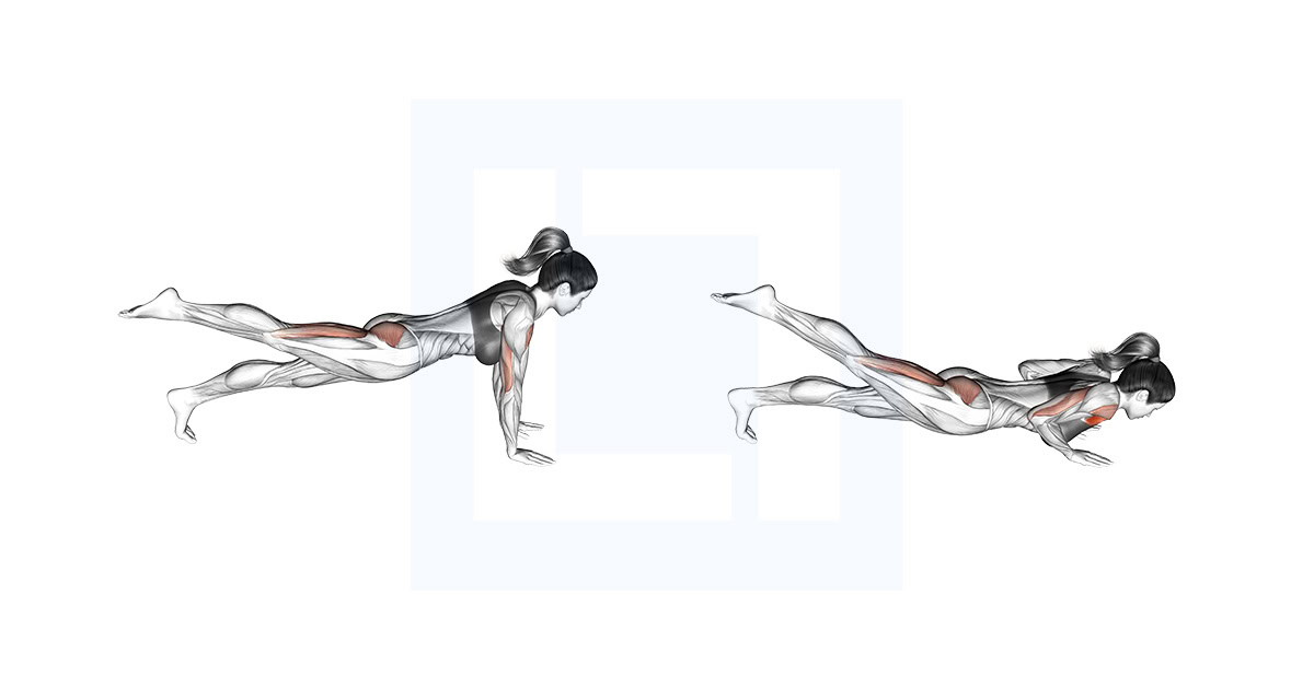 Raise Single Leg Push Up