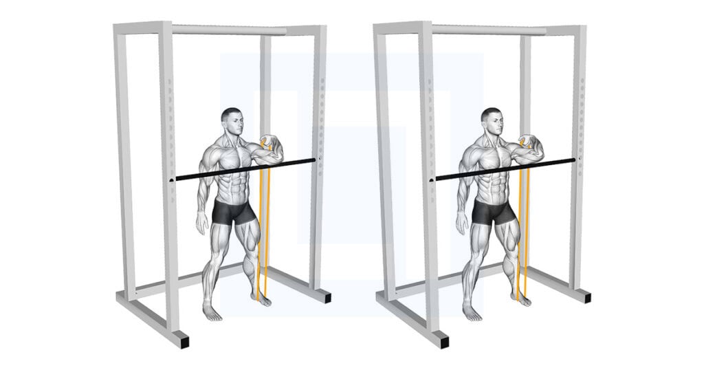Resistance Band Assisted Front Rack Stretch