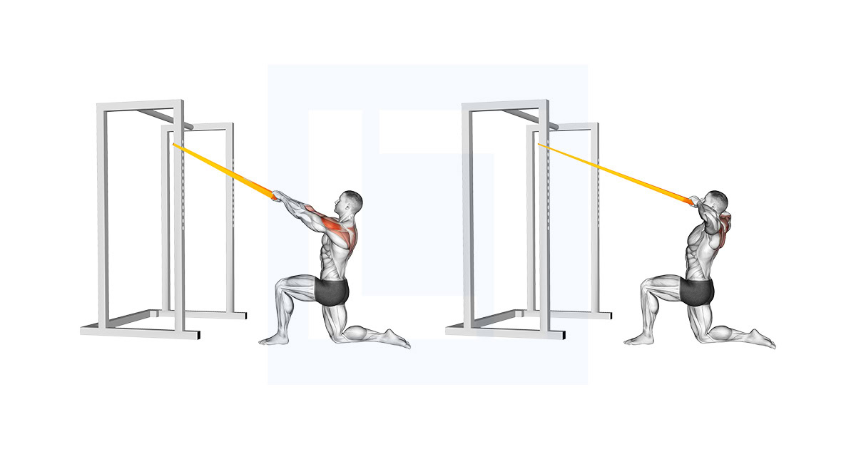 Resistance Band Half Kneeling Face Pull