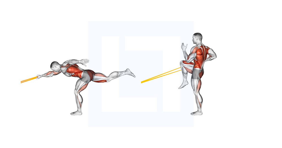 Band Single Stiff Leg DL w Row