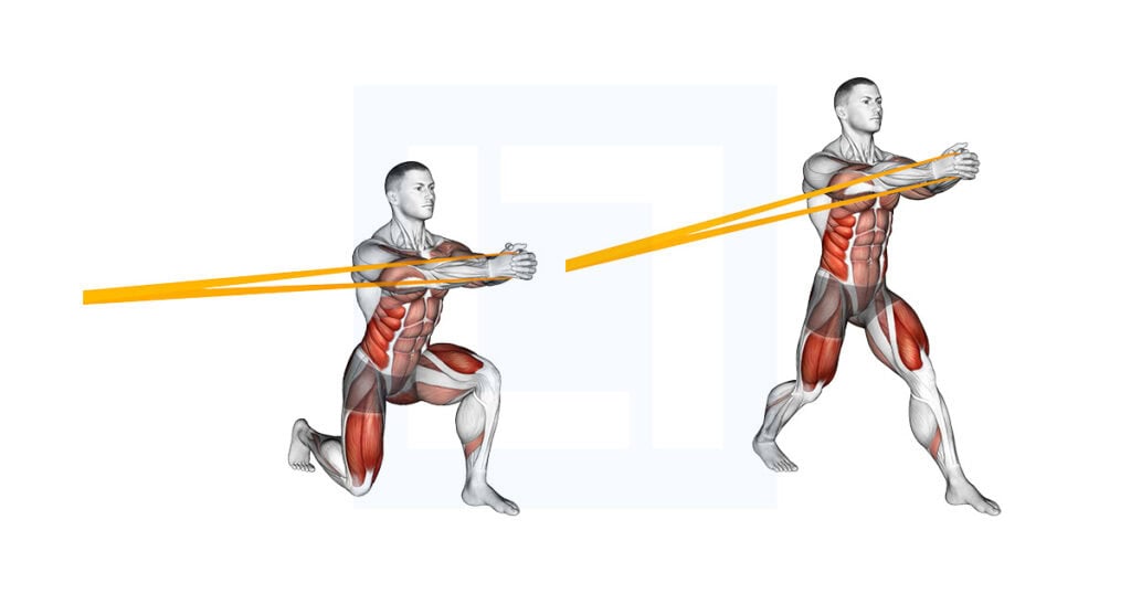 Band Split Squat Pallof Hold band-split-squat-pallof-hold