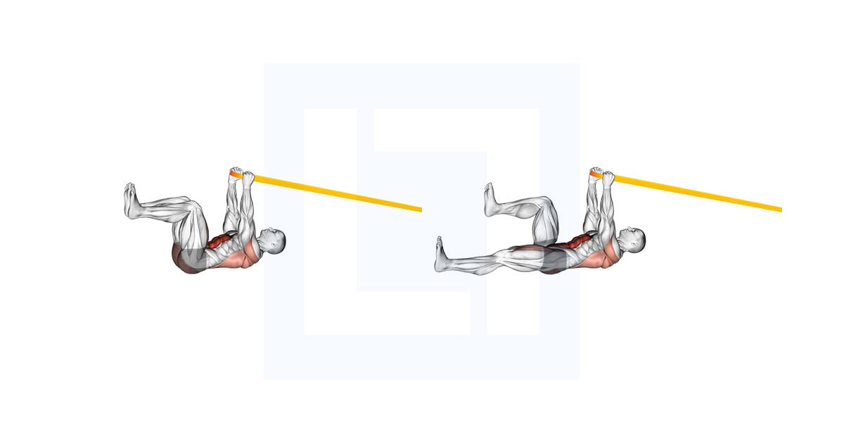 Resistance Band Upper Body Dead Bug