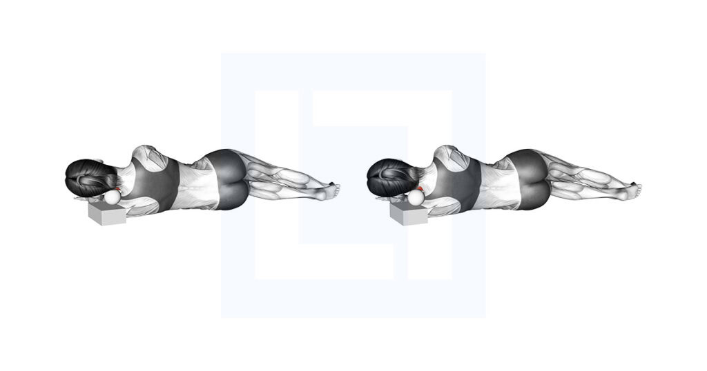 Roll Ball Side Lying Scalene Muscles Activation