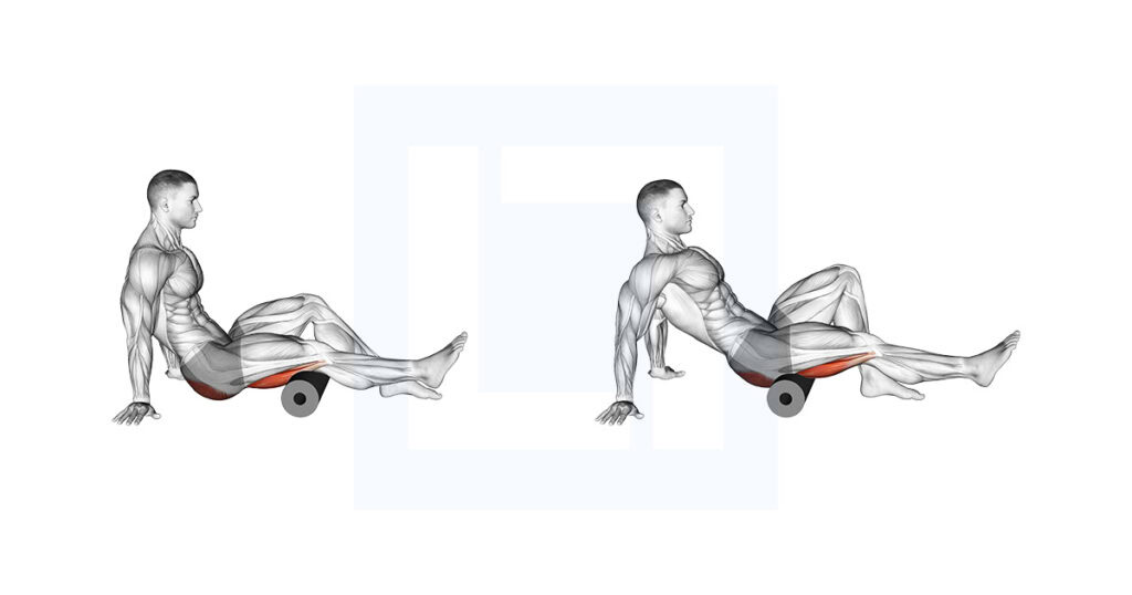 Rolling Pin Hamstrings Roll Hamstrings and Glute Floor