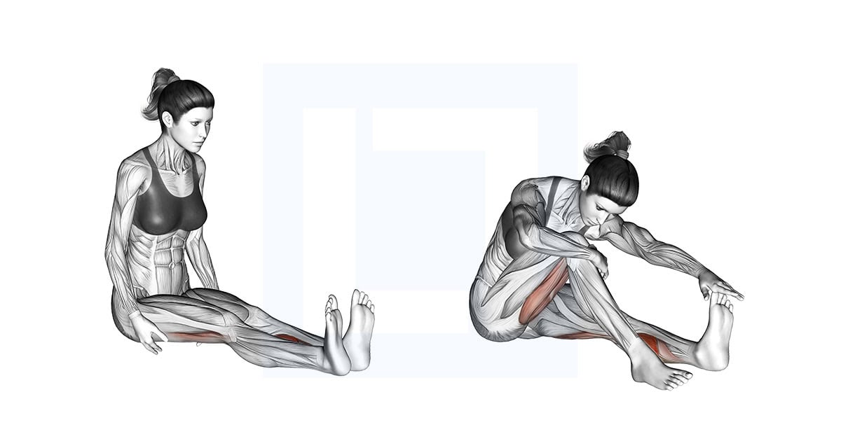 Seated Straight Leg Calf Stretch