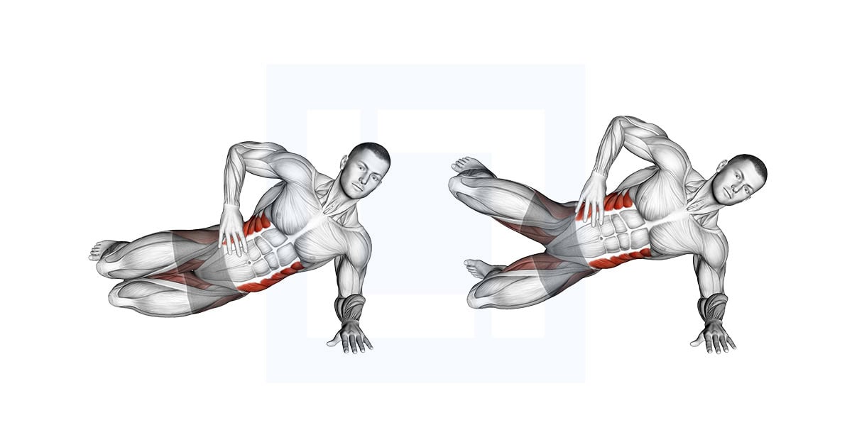 Side Plank Bent Leg Lift