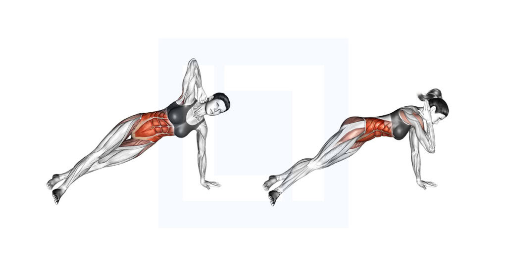 Side Reach Side Stretch Crunch: Side Reach Crunch