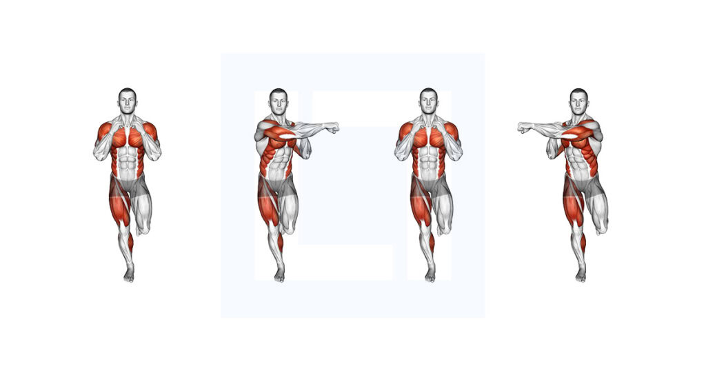 Single Leg Balance Cross Punch