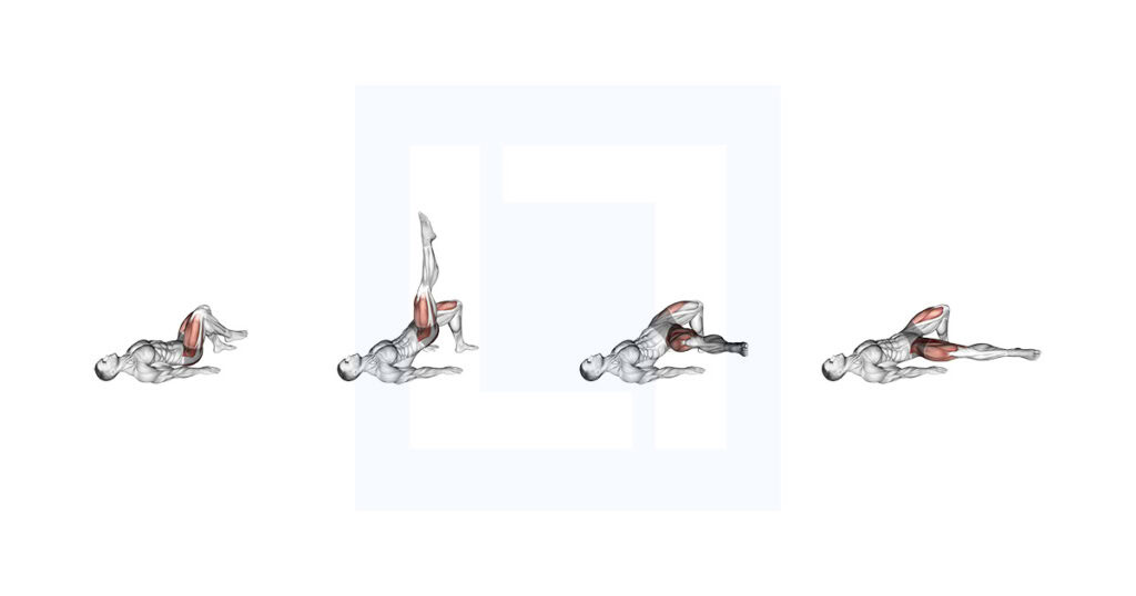 Single Leg Core Rotation Single Leg Glute Bridge ER