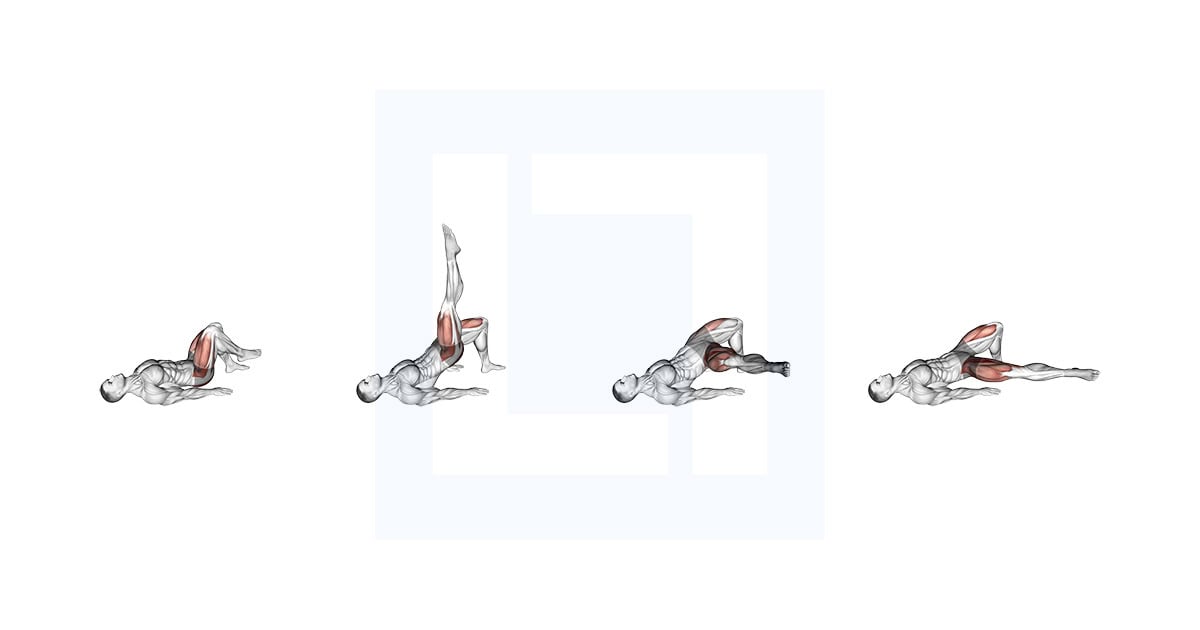 Single Leg Glute Bridge with External Rotation