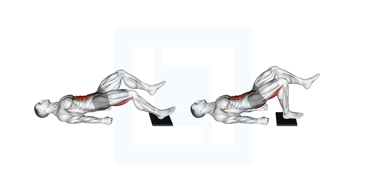Single Leg Sliding Floor Bridge Curl on Towel