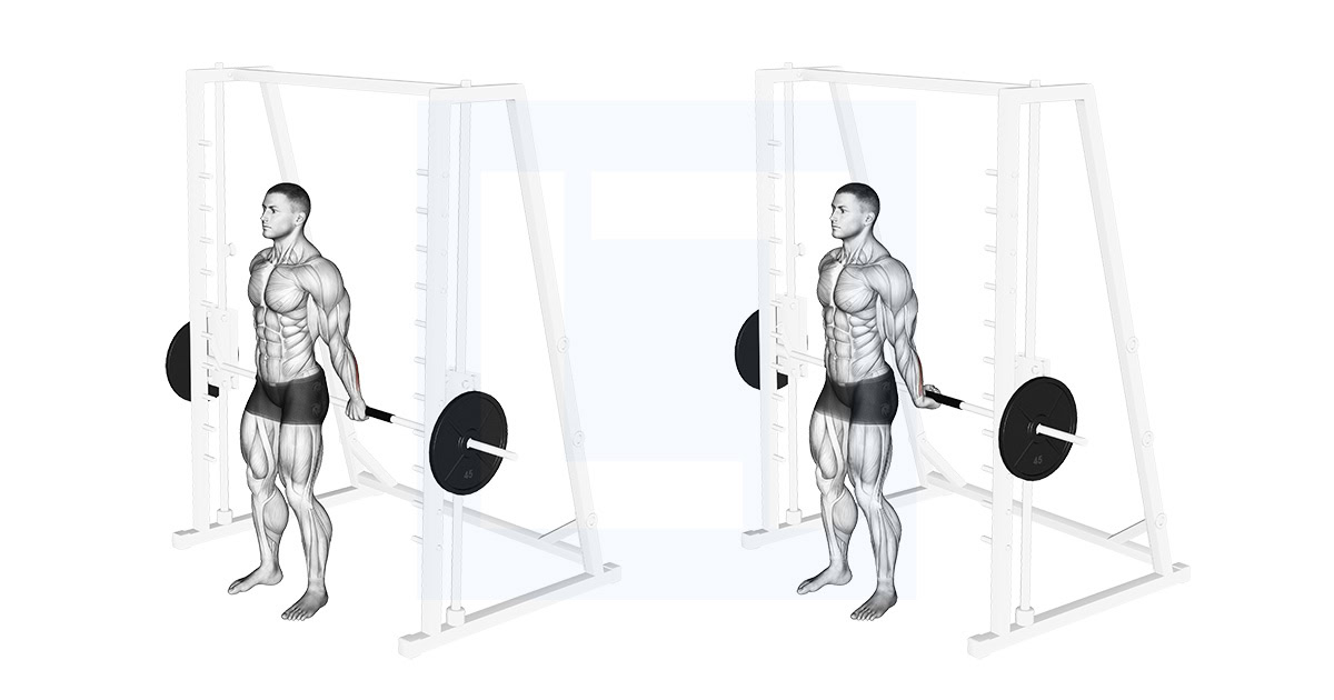 Smith Standing Back Wrist Curl