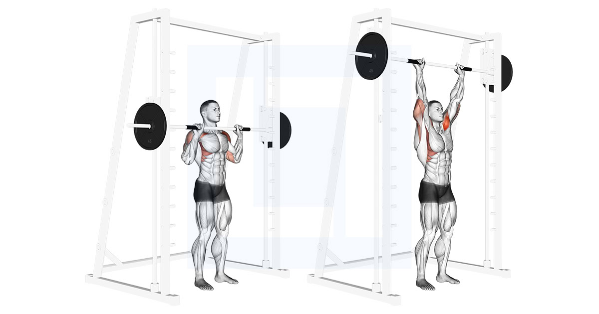Smith Standing Shoulder Press
