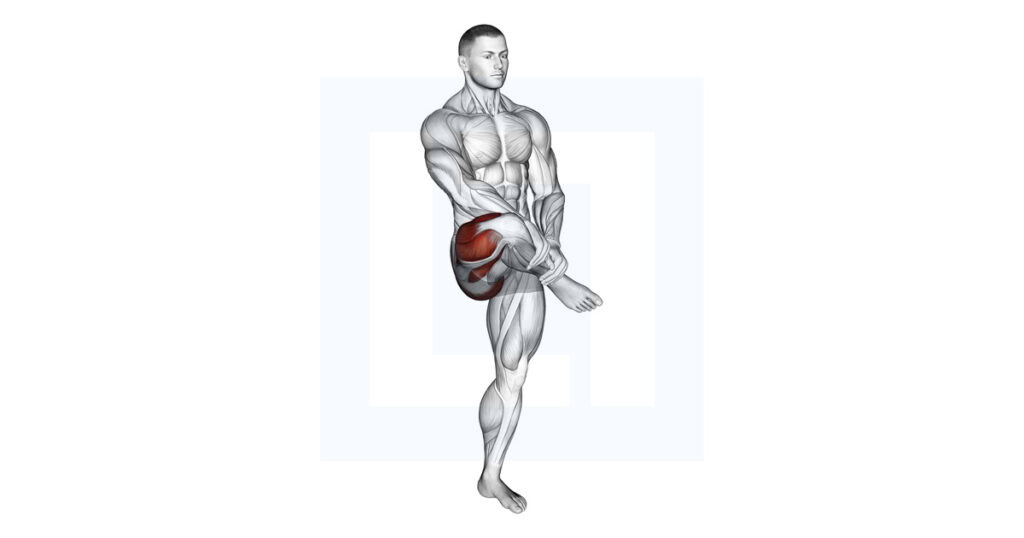 Standing Balance Outer Hip Stretch