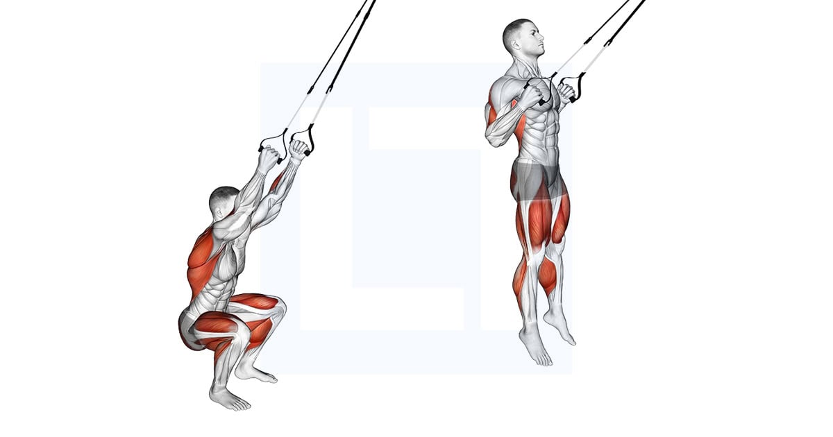 Suspender Squat Jump