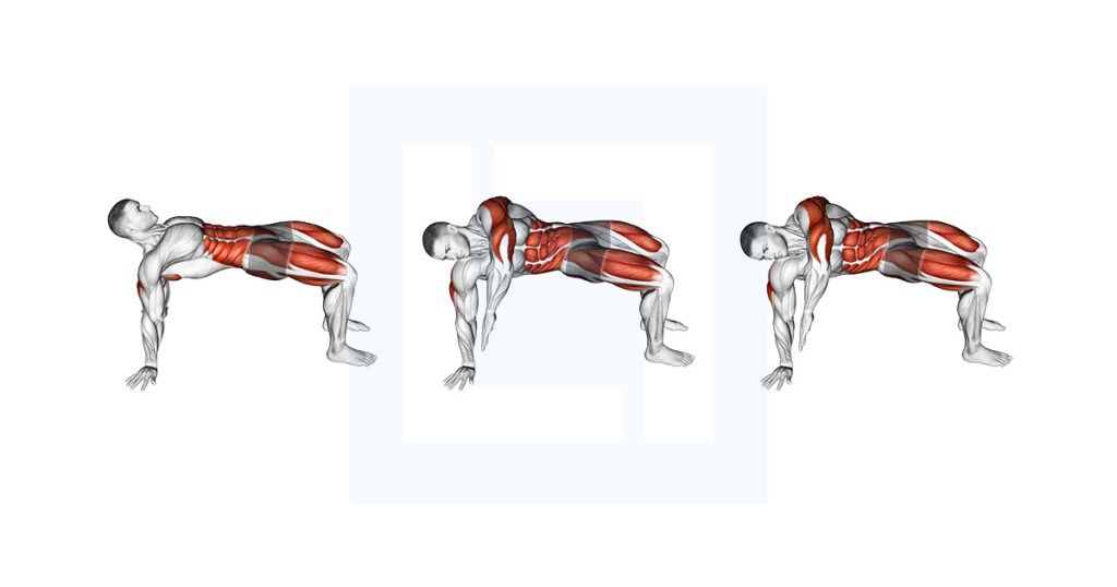 Table Top Bridge Rotation Exercise Guide