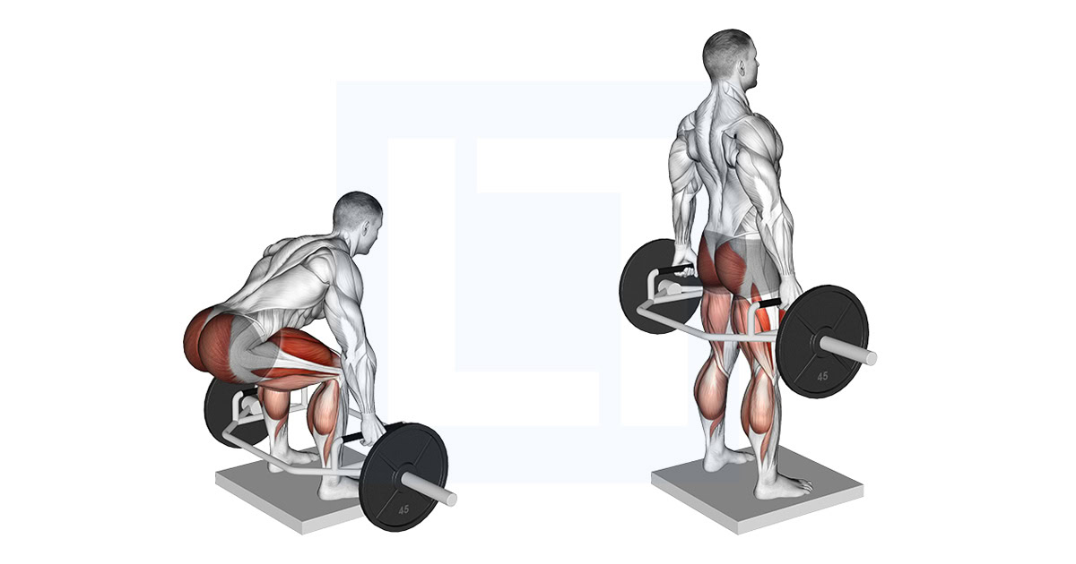 Trap Bar Deadlift from Deficit