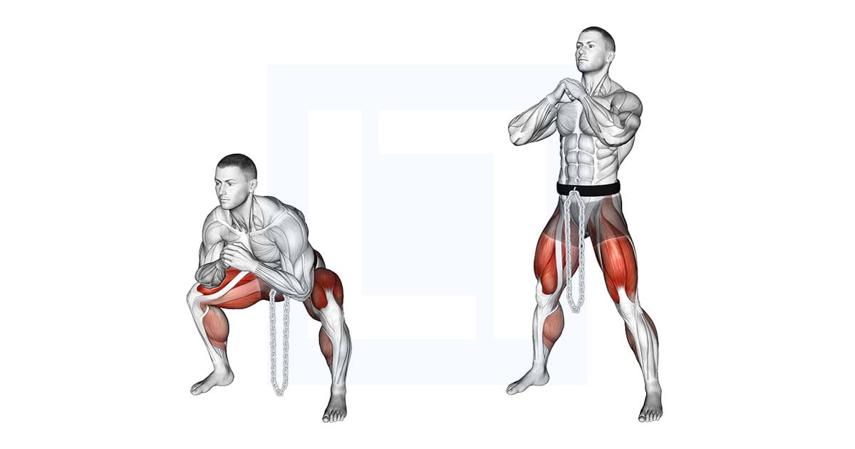 Weighted Chain Sumo Deadlift