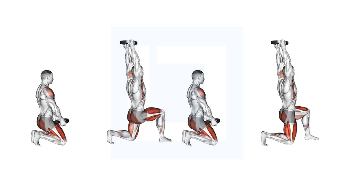 Weighted Kneeling Step with Swing
