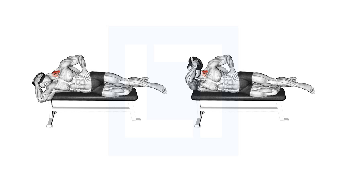 Weighted Side Lying Side Neck Raise
