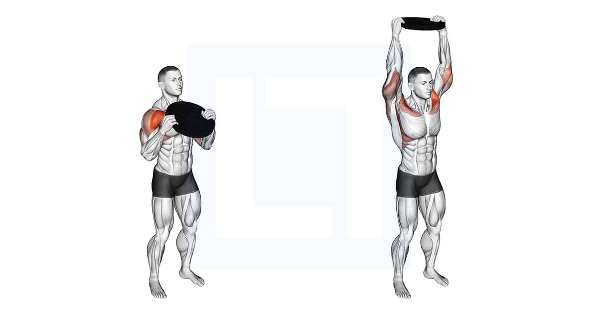 Weighted Standing Shoulder Press