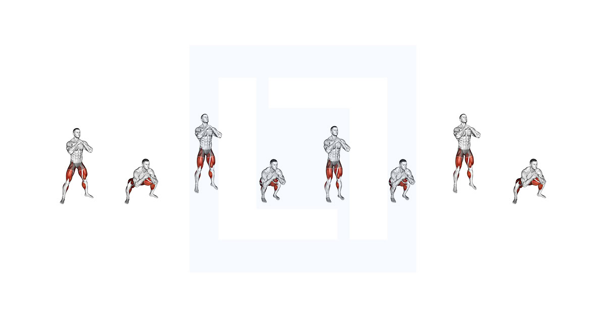 Wide Stance Jump Squat to Narrow Stance Jump Squat